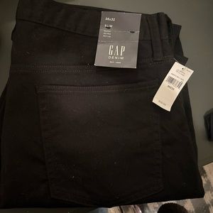 NWT Men’s Gap black SLIM LEG jeans 36x32